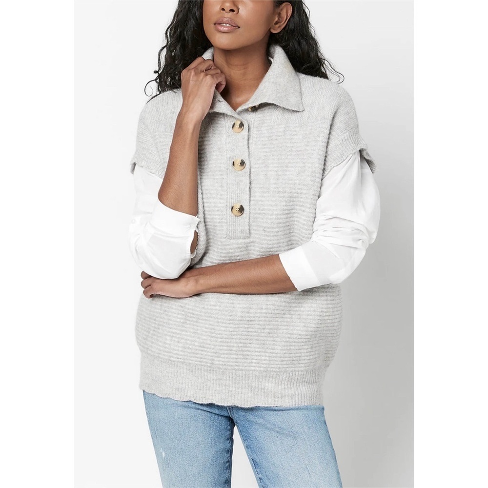 BUFFALO DAVID BITTON • Funnel Neck Larissa Sweater Vest - Picture 4 of 7